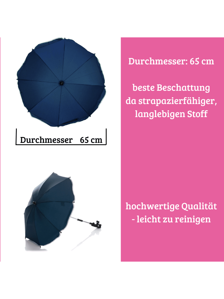fillikid Sonnenschirm Standard UV-Schutz 50  ​Exklusiv in Marine günstig kaufen onesize