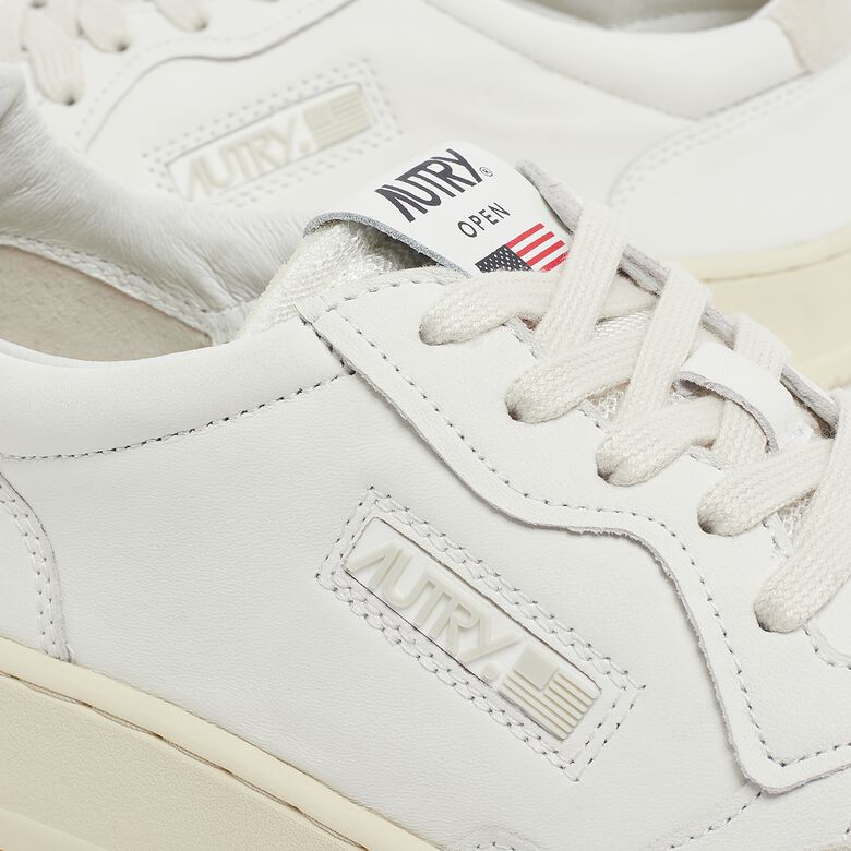 Autry Open Low leat/leat white