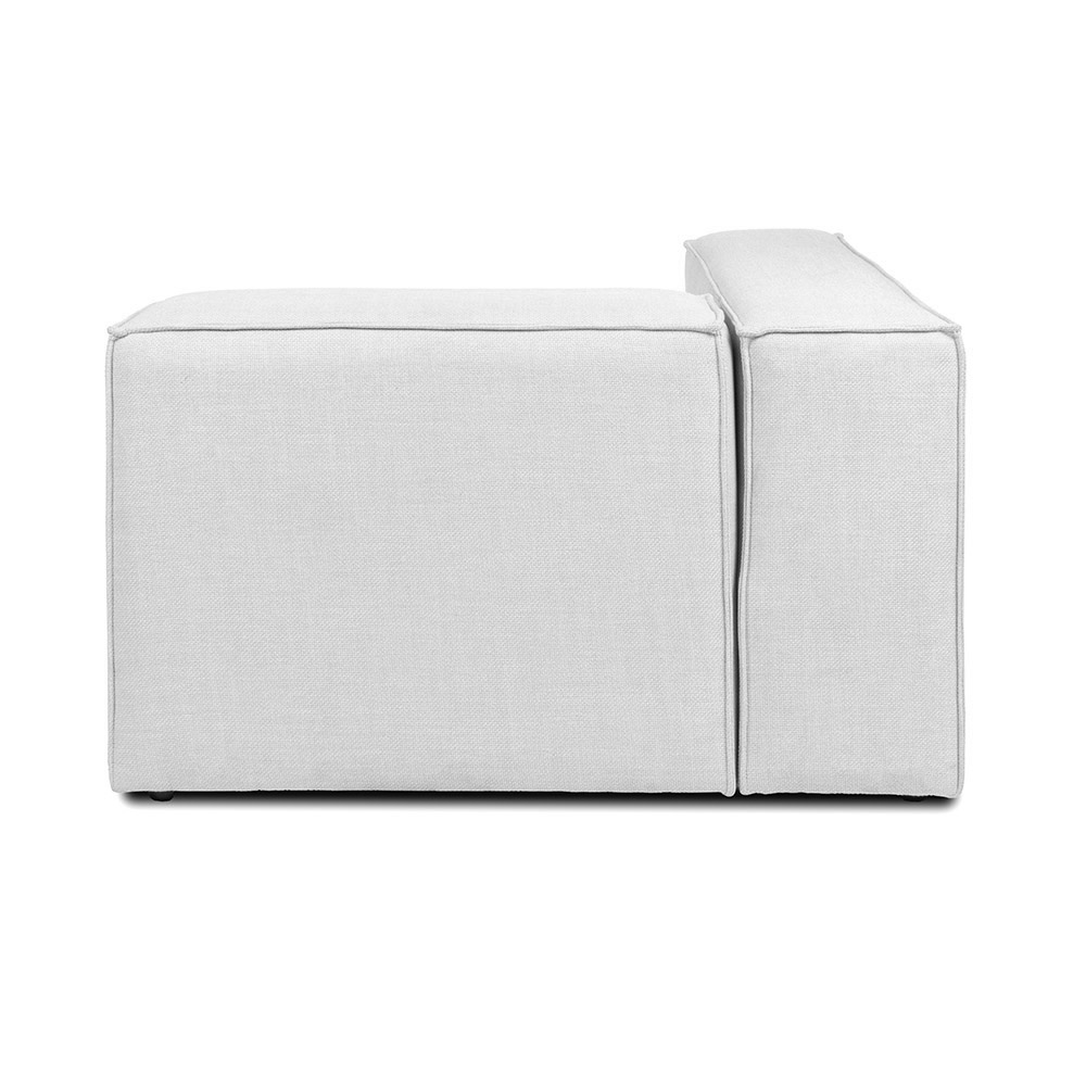 Home Deluxe Modulares Sofa VERONA Linkes Ecksofa - hellgrau
