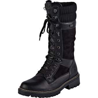 Remonte Schnürstiefel in schwarz