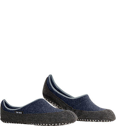 Falke, Serie Cosyshoe, Merinowolle, grau-jeansblau