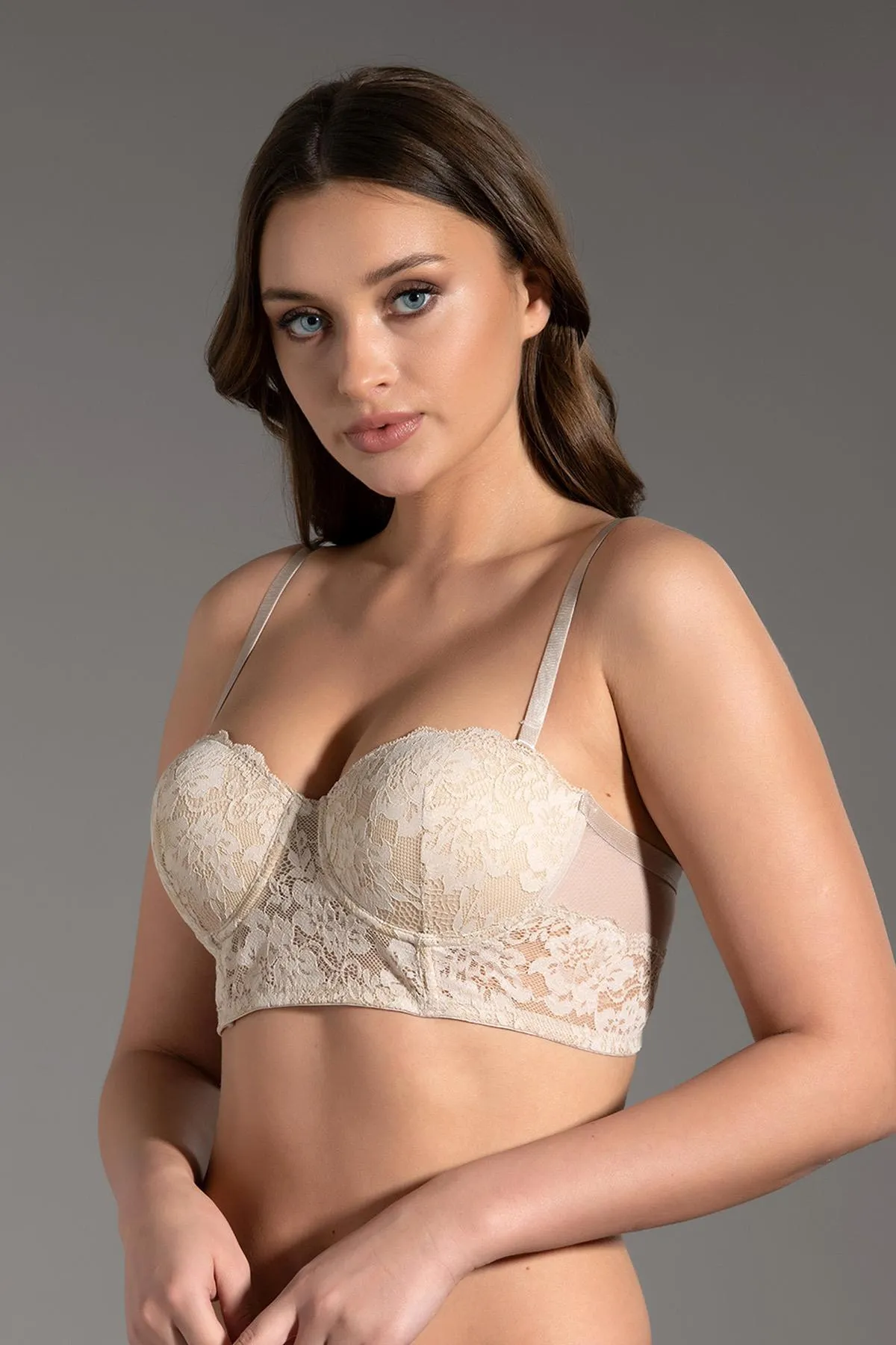 C&City  Unterstütztes trägerloses Bustier C15120 Skin