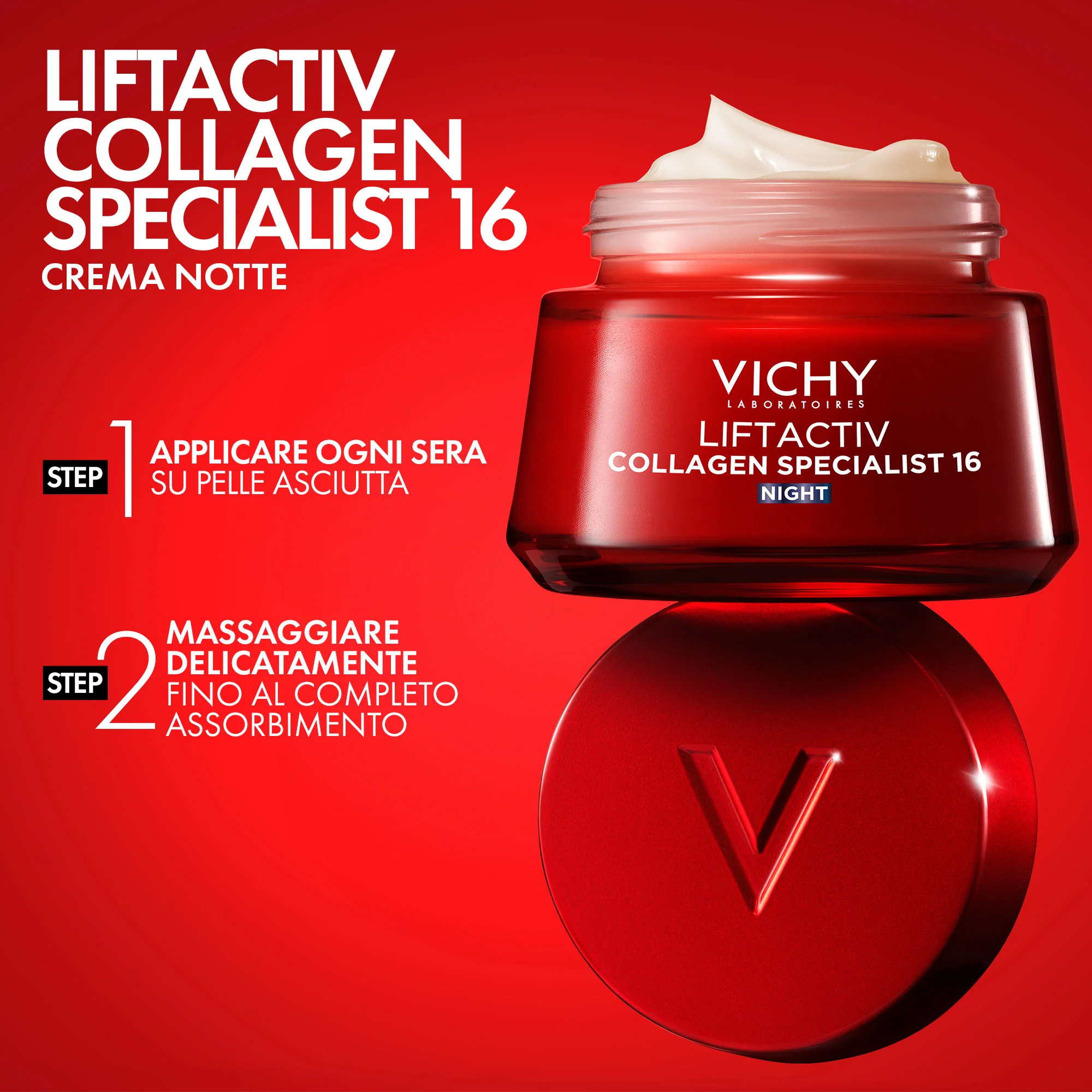 Liftactiv Liftactiv Collagen Specialist 16 Crema de Noche - Tratamiento facial nocturno global, tratamiento facial nocturno antiarrugas, tratamiento facial nocturno iluminador, tratamiento facial nocturno hidratante