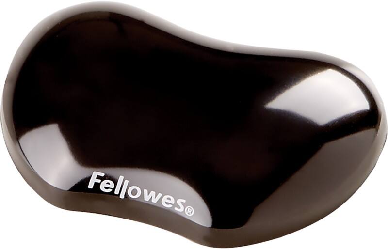 Fellowes Handgelenkauflage mit Mauspad Crystals Gel Flex Schwarz