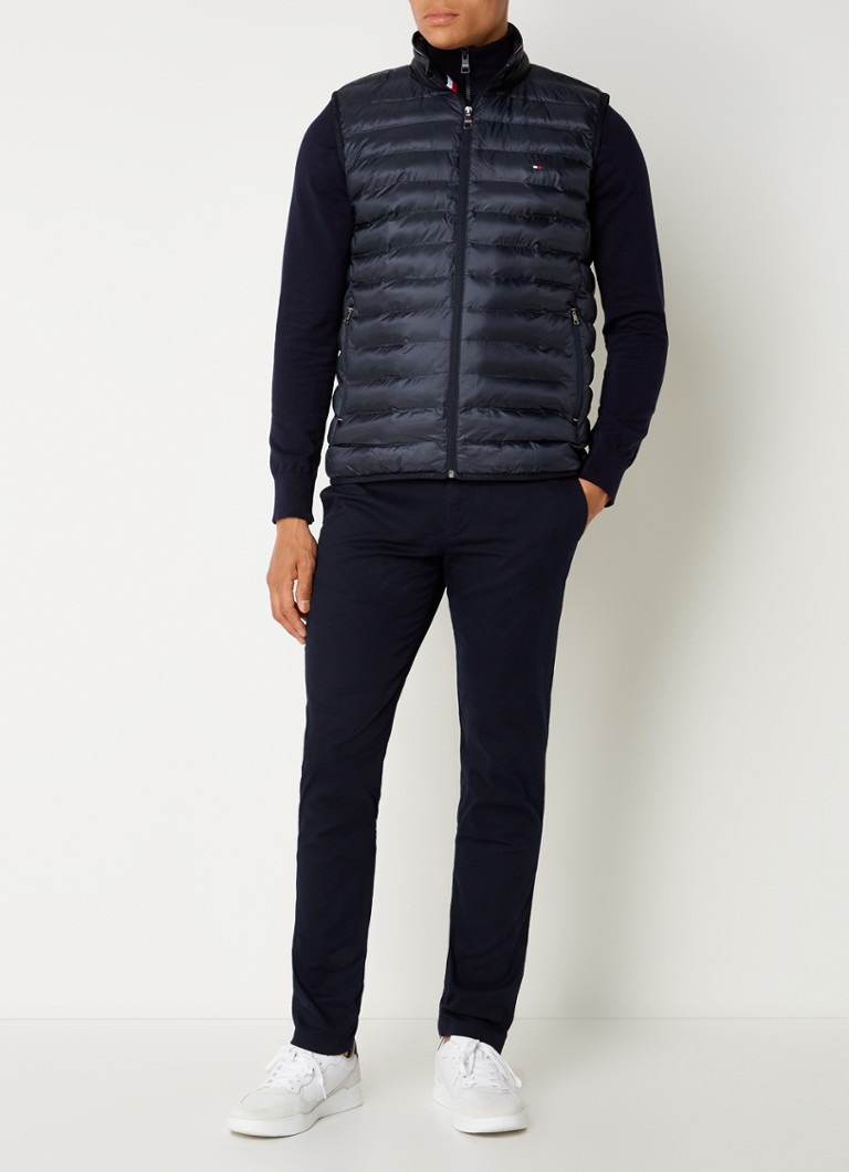 Vestă matlasată cu logo-ul Tommy Hilfiger