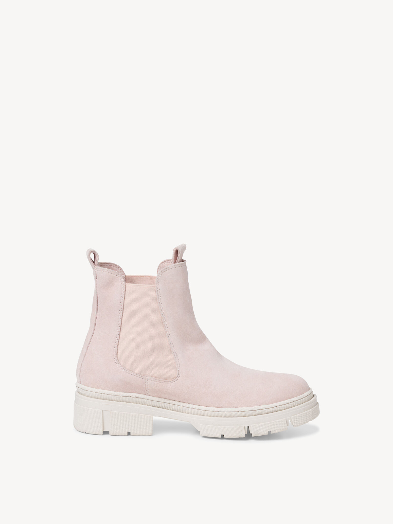Bottine Chelsea en cuir - rose