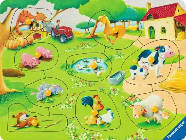 Kinderpuzzle ab 2 Jahren - Kleiner Bauernhof - 9 Teile