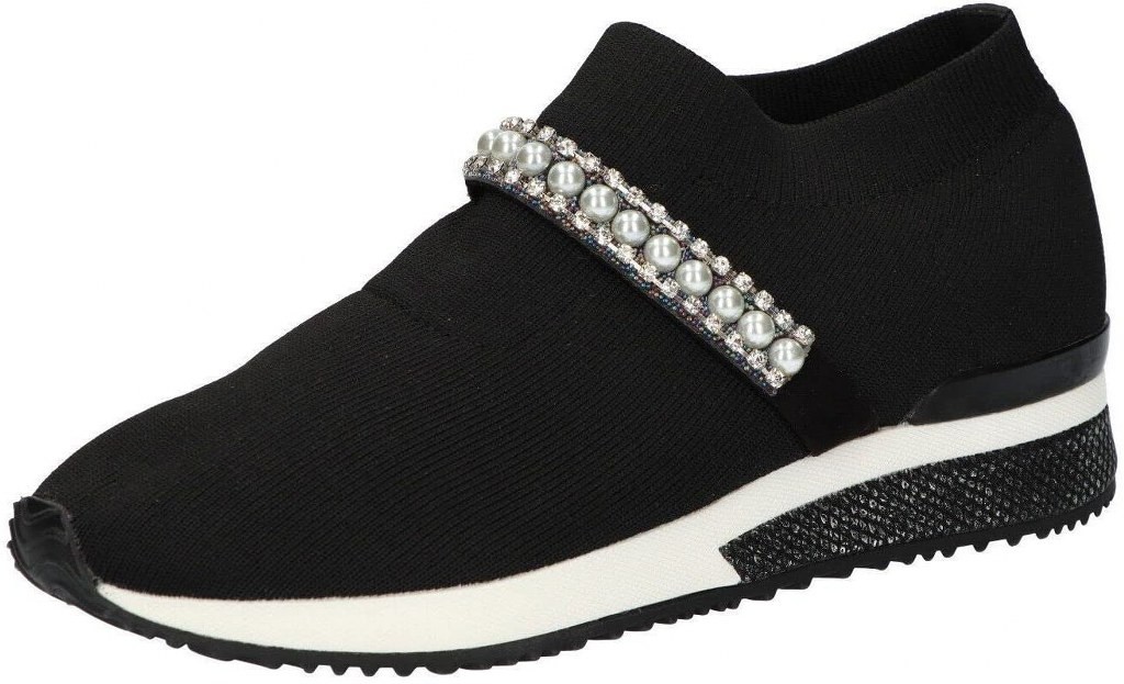 LA STRADA Komfort Slipper schwarz Schwarz