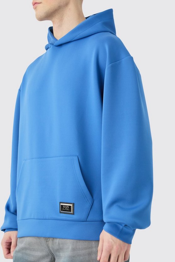 Tall kastiger Oversize Scuba Hoodie