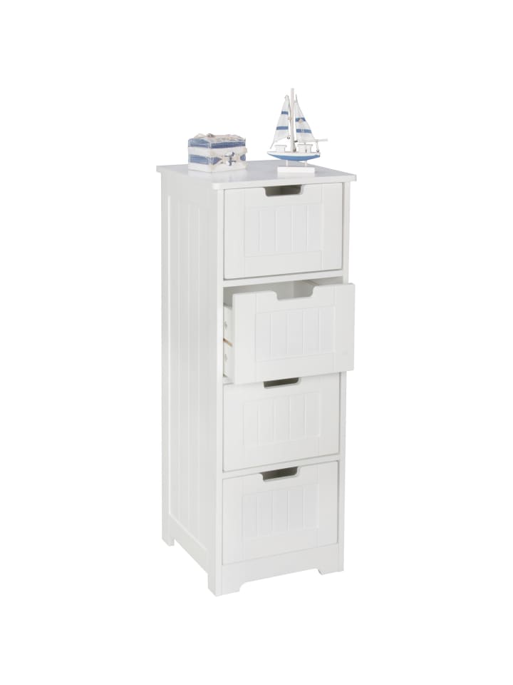 KADIMA DESIGN Badschrank | Weiß, 30x83x30cm, 4 Schubladen günstig kaufen onesize