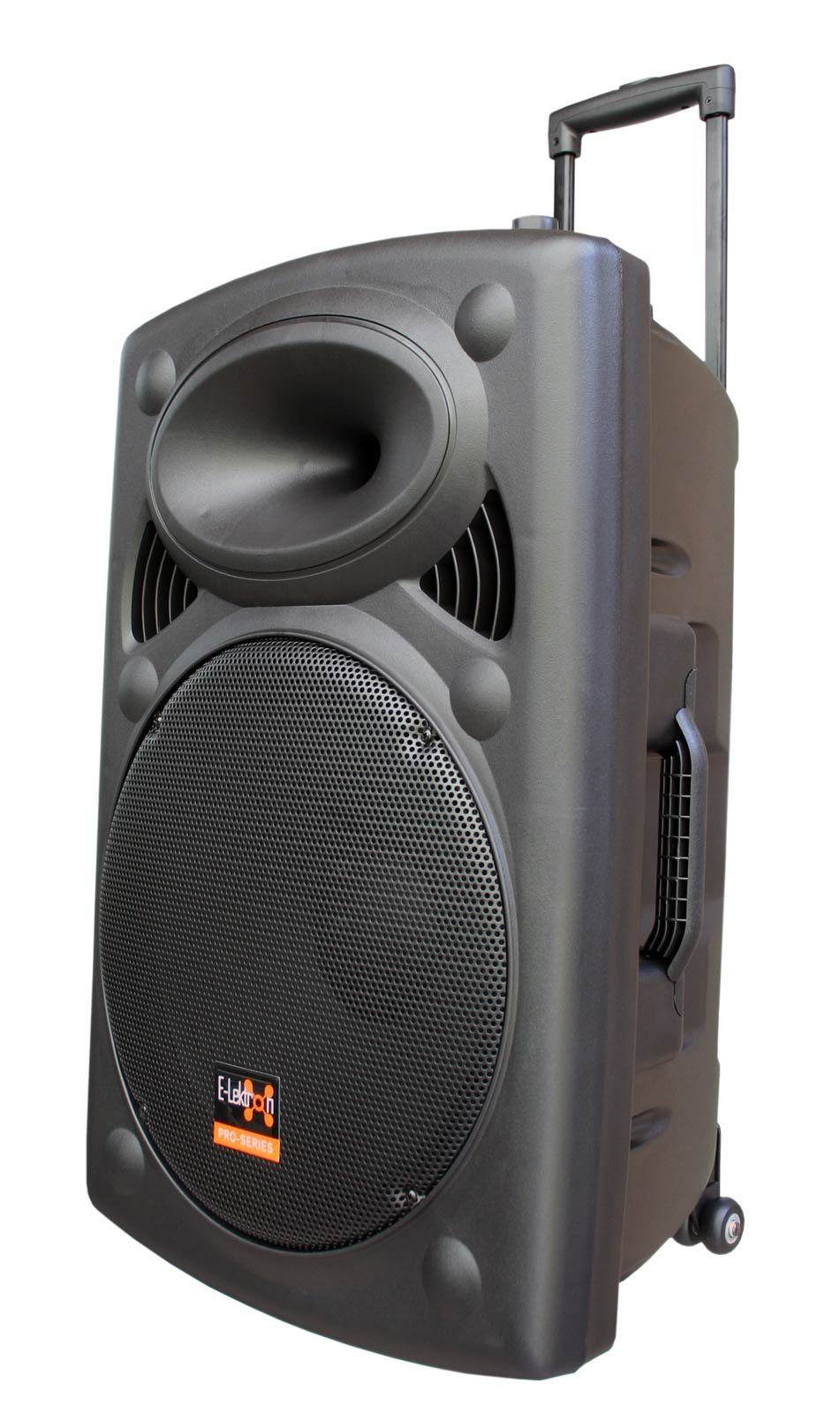 E-Lektron EL38-M mobile Soundanlage Party-Lautsprecher (Bluetooth, 450 W, Bluetooth 5.0 TWS, Talkover-Funktion, Echo-Effekt, Funkmikrofone)