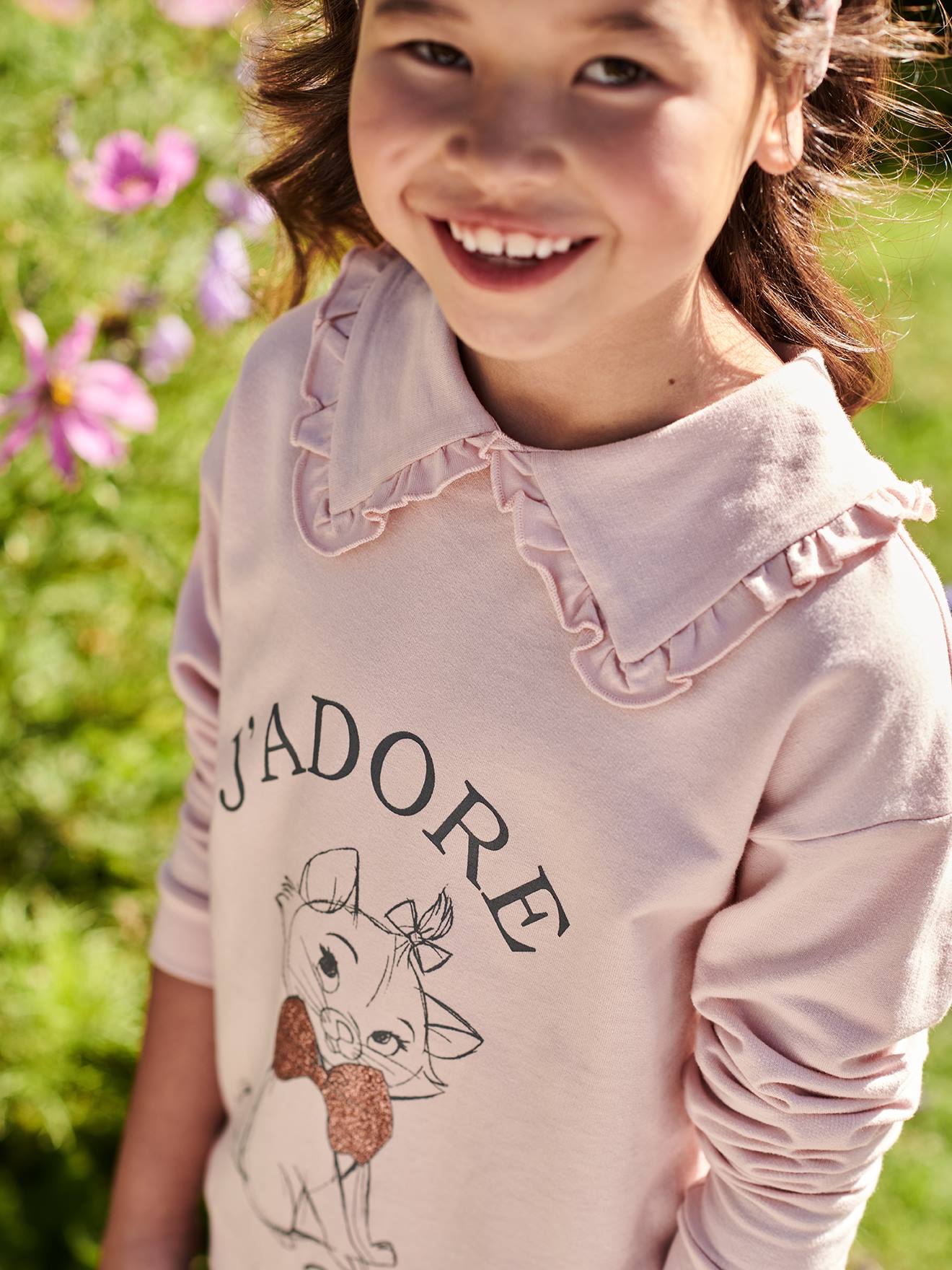 Disney Kinder Sweatshirt Disney ARISTOCATS MARIE - altrosa