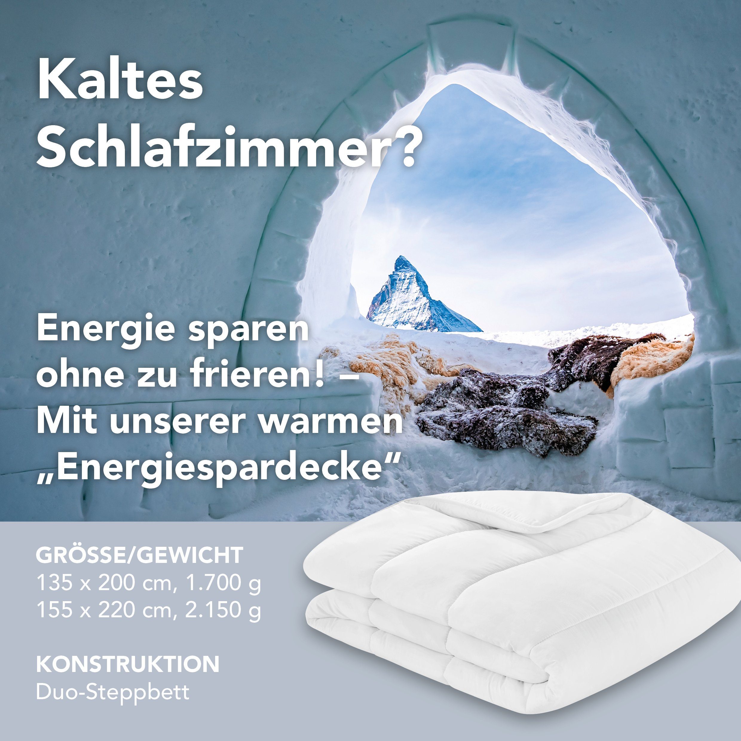 Microfaserbettdecke, Energiespar-Bettdecke in 135x200 und 155x220 cm, XDREAM, Füllung: 100% Mikrofaser, Bezug: Samtig weiche Microfaser, Wärmeklassen: 4-Jahreszeiten, Sommer, Ganzjahres -und Winterbettdecke
