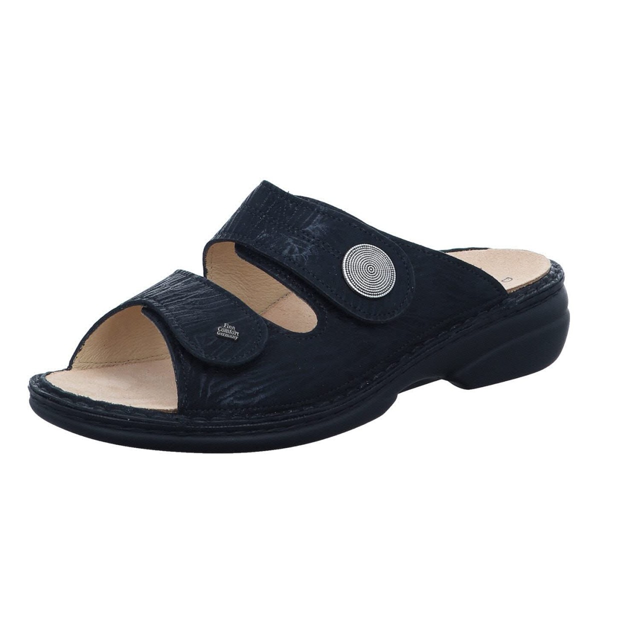 FINN COMFORT Komfort Sandalen schwarz Fußbettpantolette