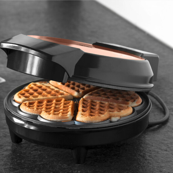 Waffeleisen, Herzform, kupfer