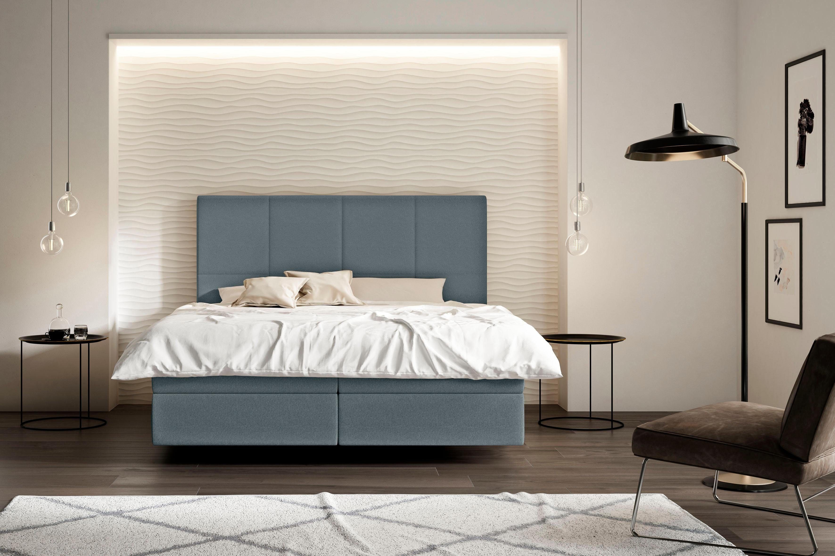 Schlaraffia Boxspringbett Saga, mit GELTEX® inklusive Topper, in Schwebeoptik, Kopfteilhöhe 133 cm