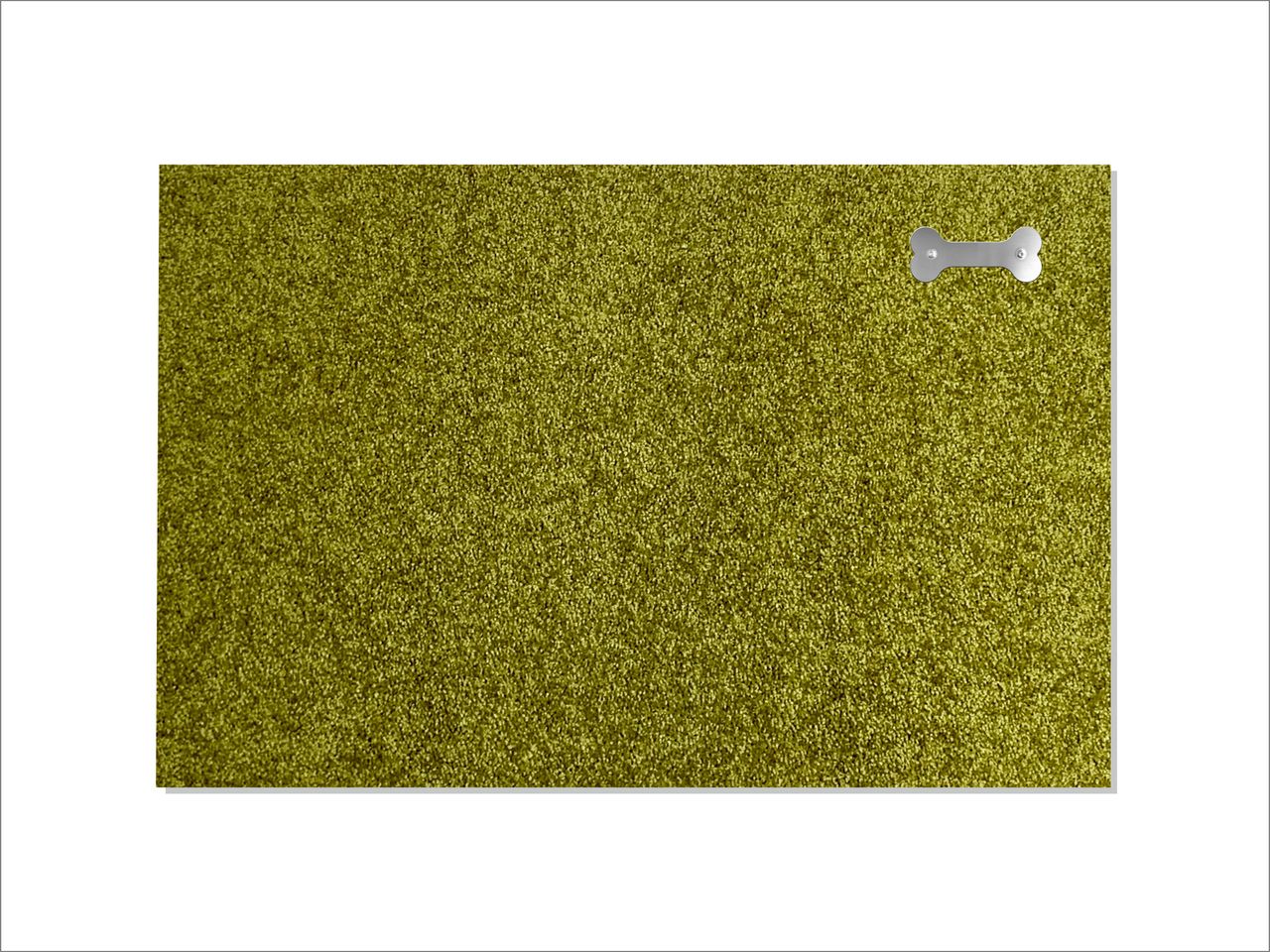 Keilbach Designprodukte Keilbach Fußmatte mit Edelstahlelement, 87 x 57 cm, green