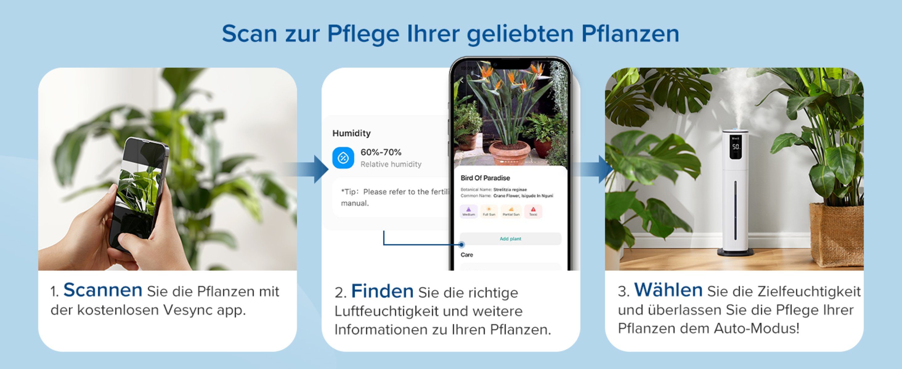 Levoit Luftbefeuchter, OasisMist 1000S, Levoit, 10,00 l Wassertank, Ultraschall-Technologie, App, 100 Stunden Laufzeit