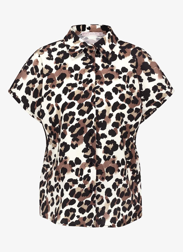 Blúzka Studio Anneloes Barb s leopardím vzorom
