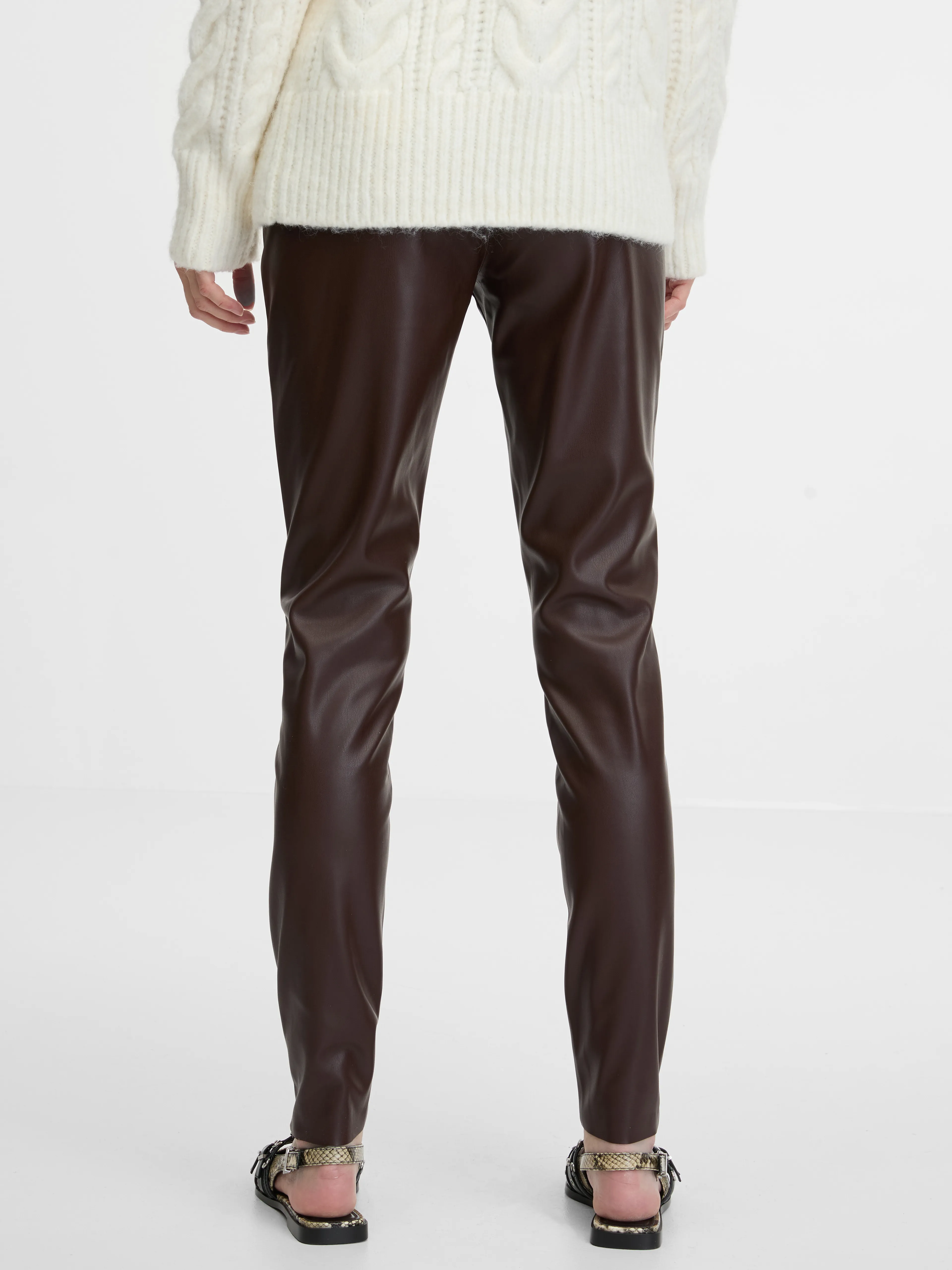 Braune Damen Lederhose ORSAY