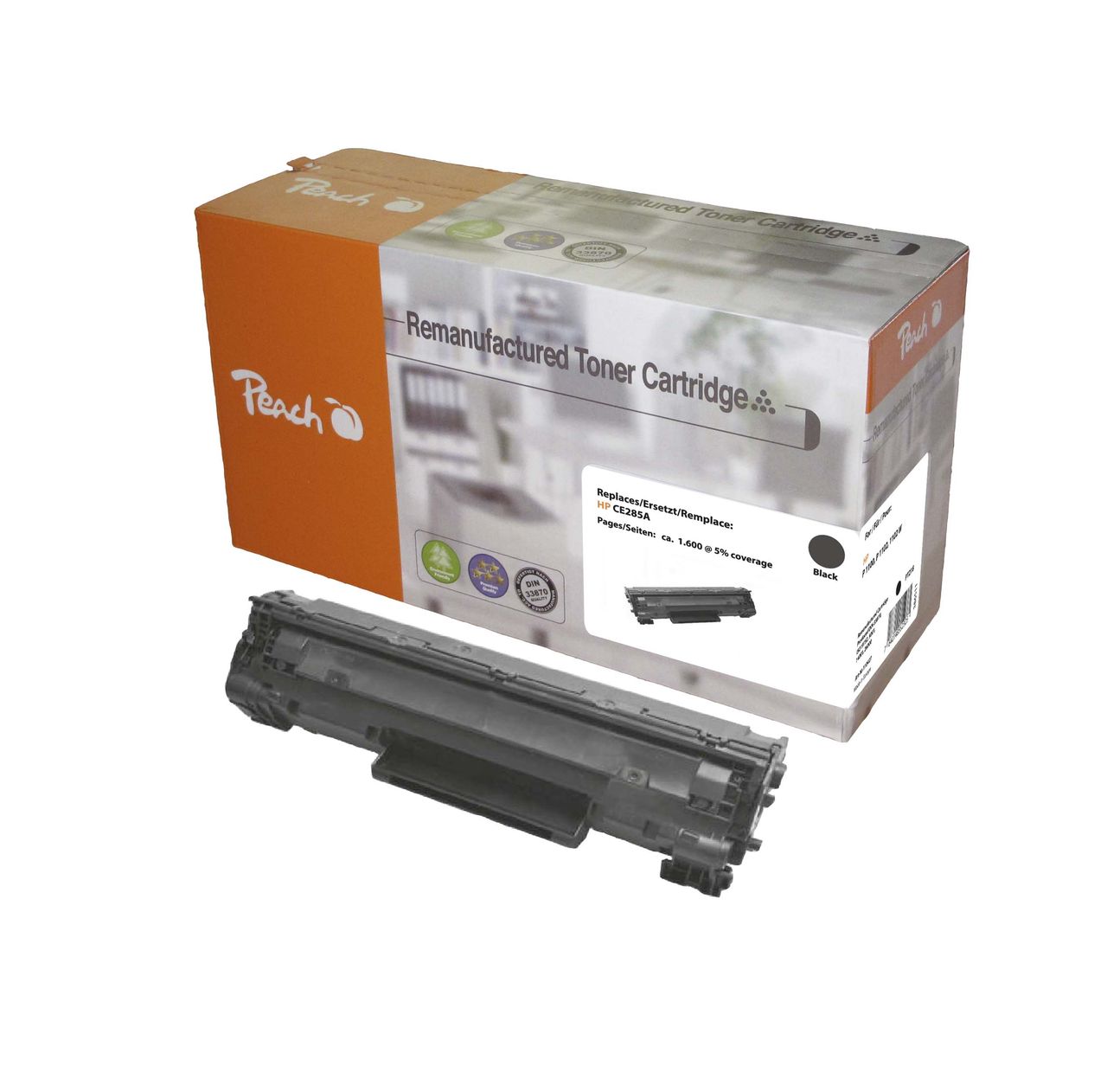 Peach Tonermodul schwarz ersetzt HP No. 85A BK