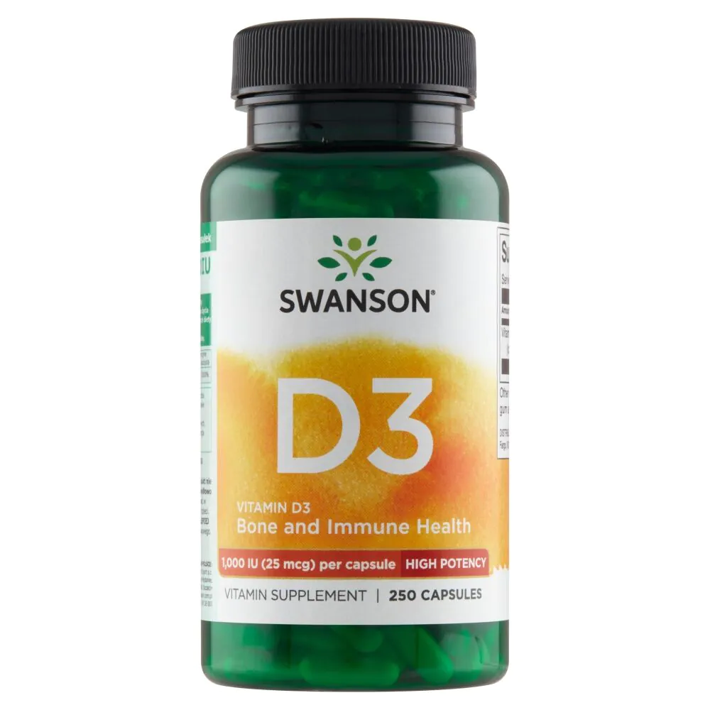 Swanson Vitamin D3 1000 IU kapsule