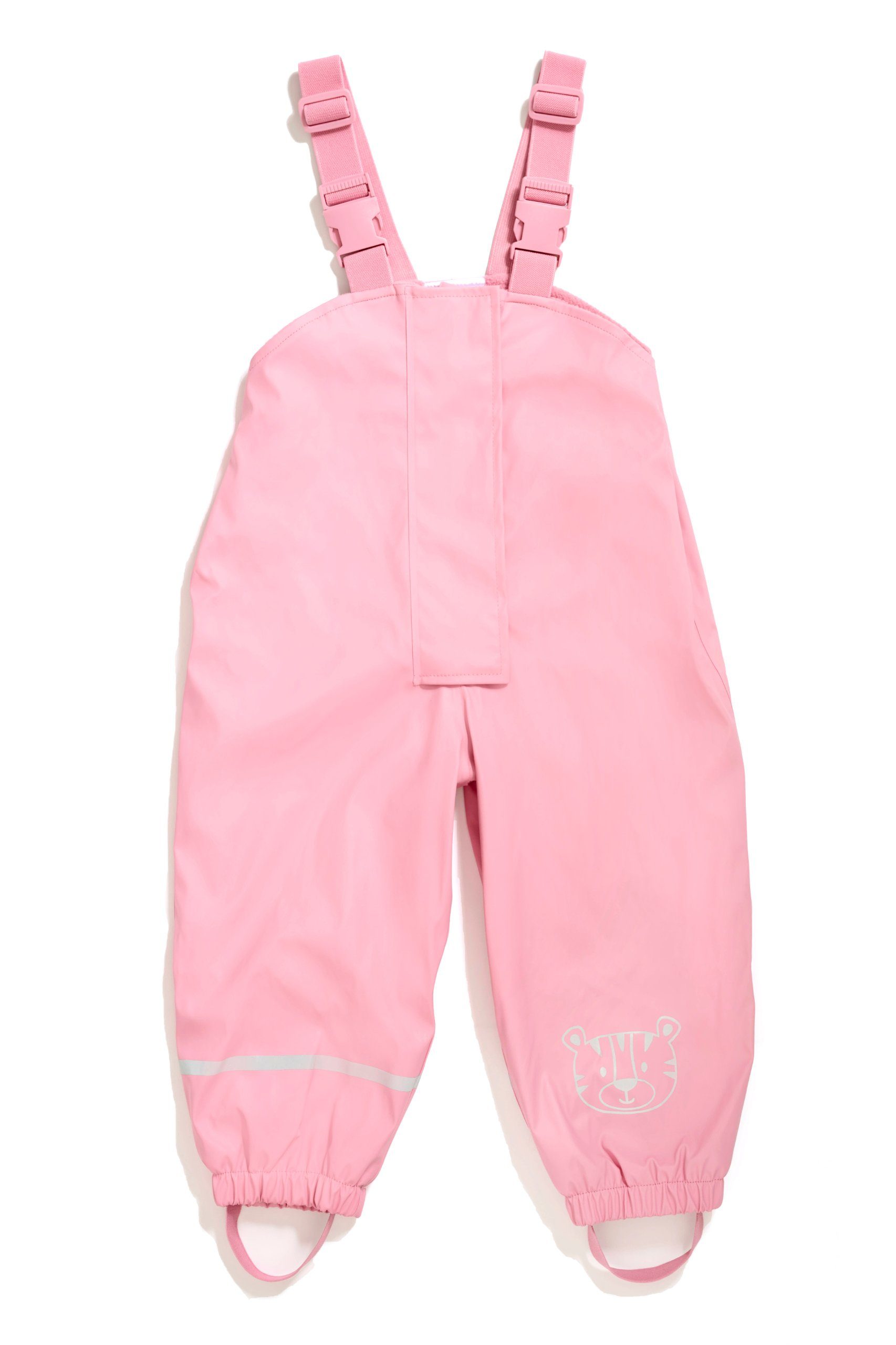 Little Tiger® Regen- und Matschlatzhose Regenhose für Kinder, mit Fleece gefüttert, winddicht, wasserdicht Unisex, für Kinder Mädchen & Jungen, Matsch- und Buddelhose, Schulterträger
