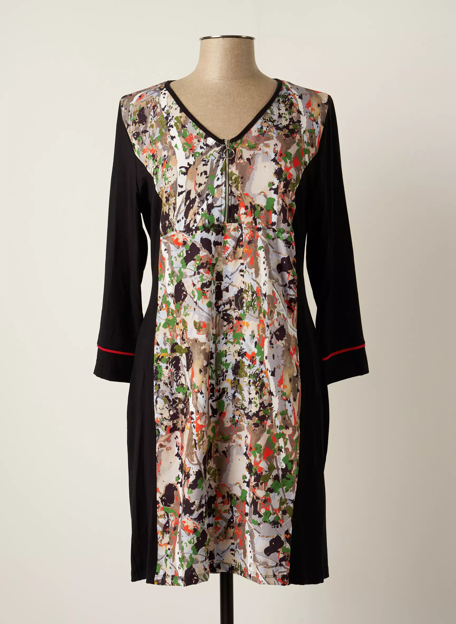 Maloka Robes Mi Longues Femme couleur noir