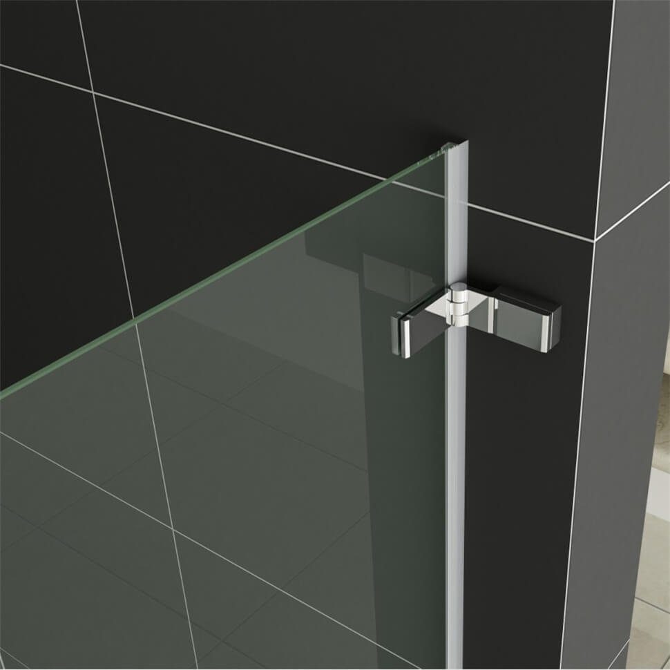 duschspa Badewannenaufsatz 5mm Badewannenaufsatz Duschwand Glaswand Duschabtrennung Dusche, Einscheibensicherheitsglas, Sicherheitsglas, (Set), Breite 80cm, Höhe 140cm, Glas