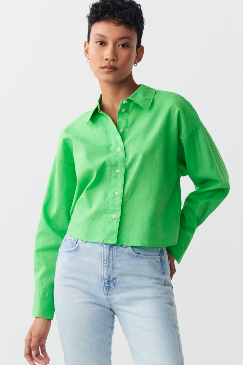 Magda linen blend shirt