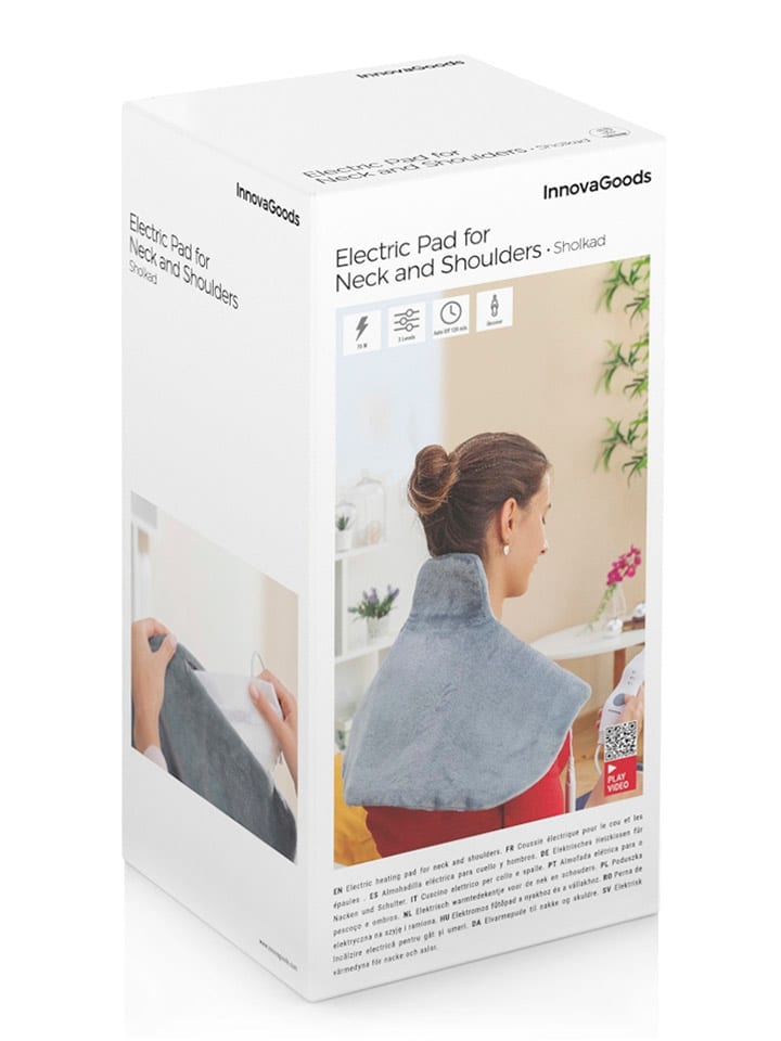 InnovaGoods Elektrisches Nacken-Wärmekissen in Grau in Grau - (B)60 x (H)45 cm günstig kaufen onesize