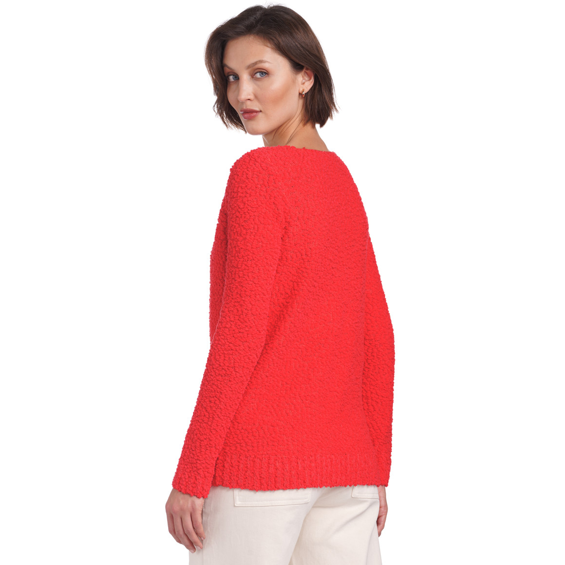 Damen Strickpullover in Chenille-Optik