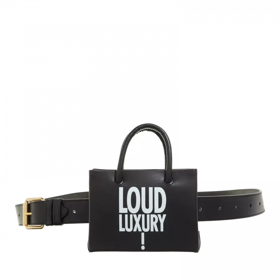Moschino - Moschino Shoulder Bags Leder Black - schwarz