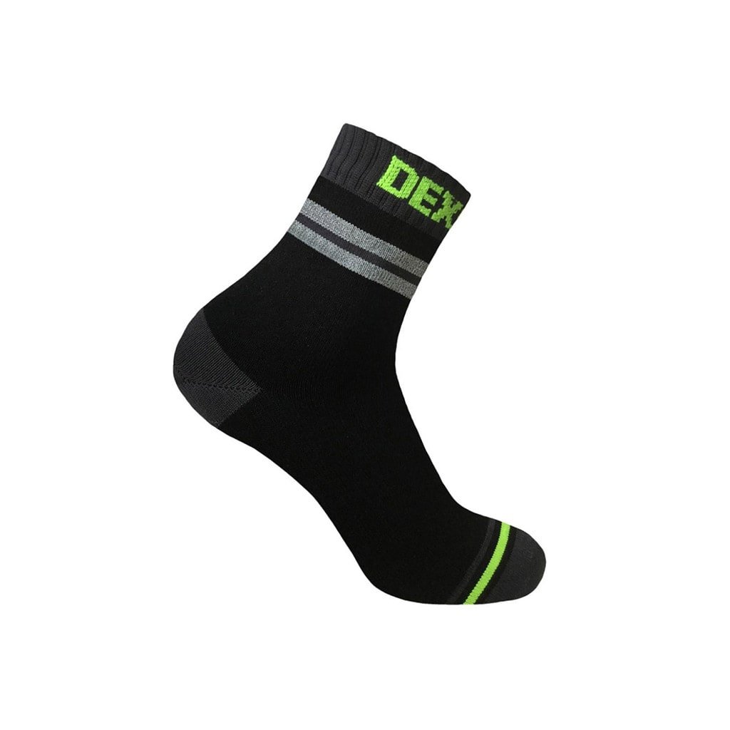 DexShell Provisibility Cycling Sock Grey Stripe wasserfeste Socken