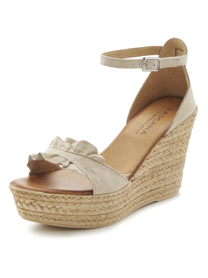LASCANA Sandalette in beige günstig kaufen
