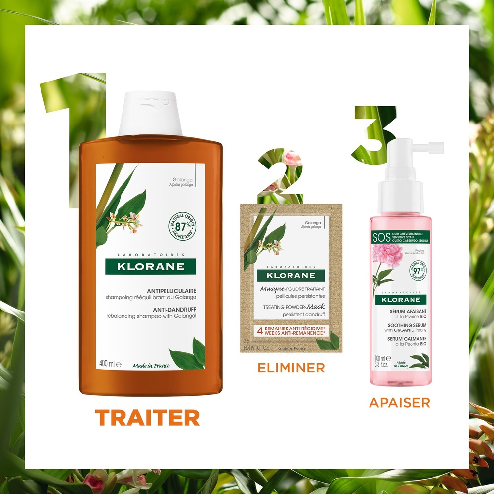 Klorane Klorane — Shampoing Rééquilibrant Antipe lliculaire au Galanga 400 ml Shampoing