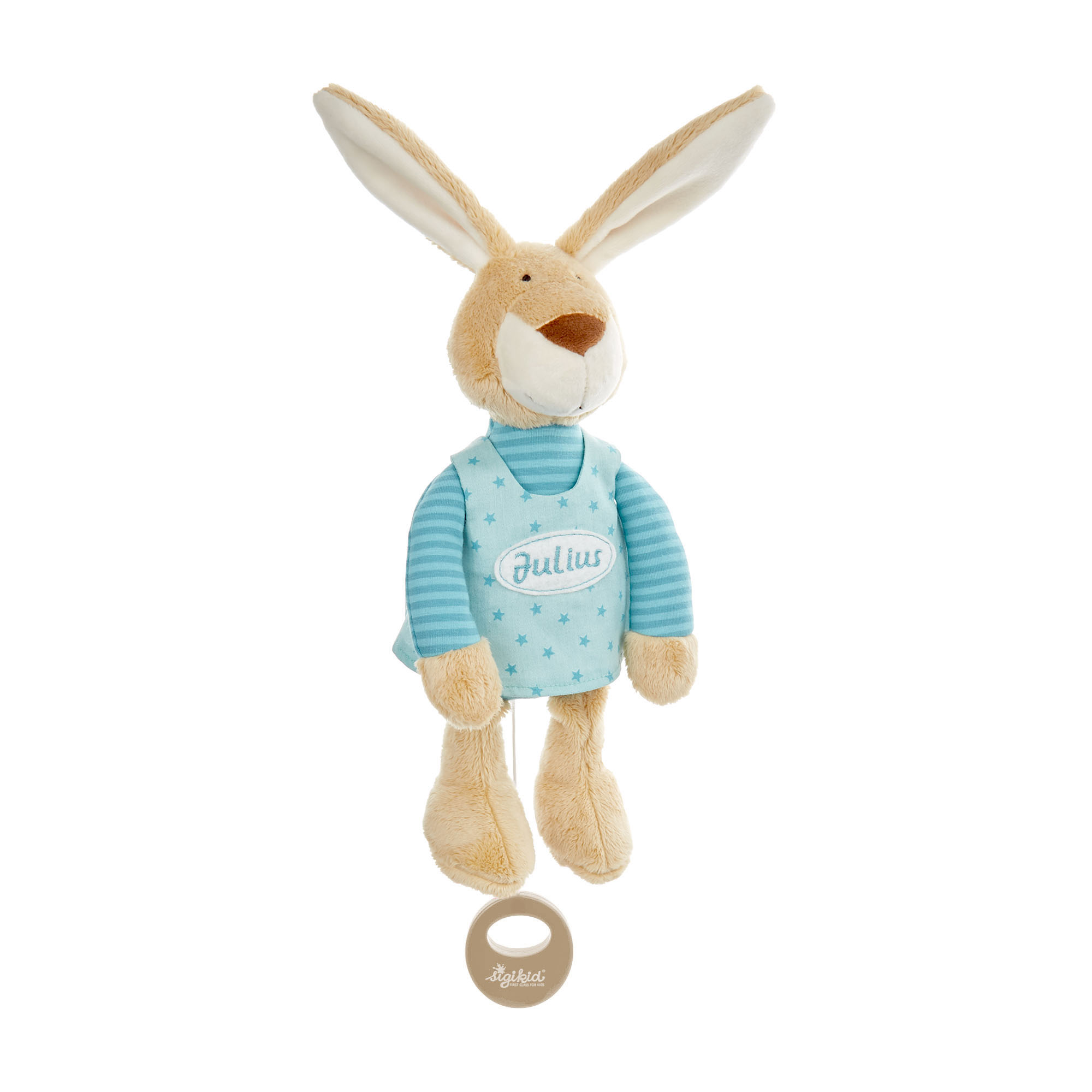 Namensspieluhr Hase türkis