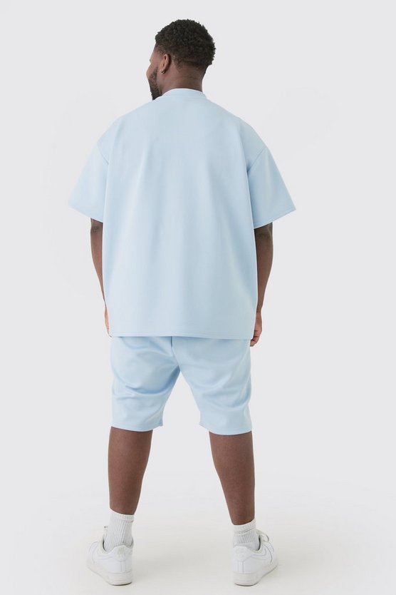 Plus Slim-Fit Scuba Shorts