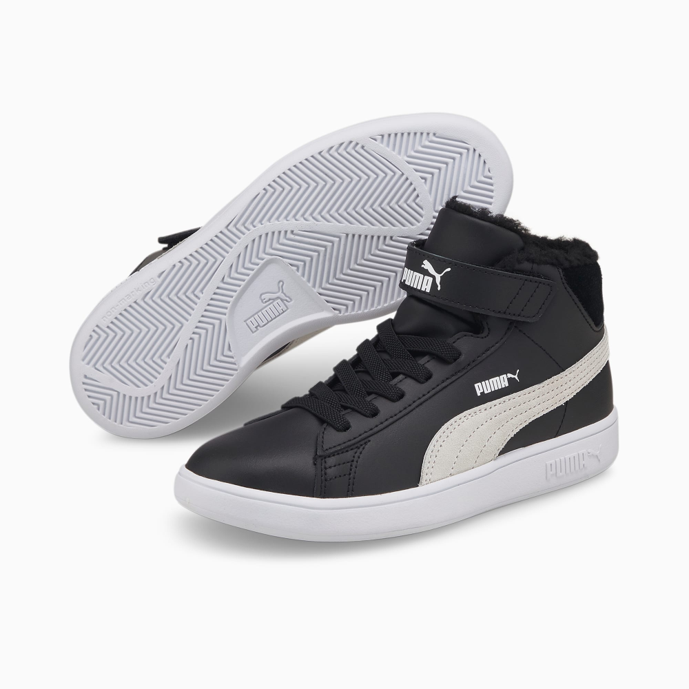PUMA Smash v2 Mid Fur V 366896-02 / schwarz