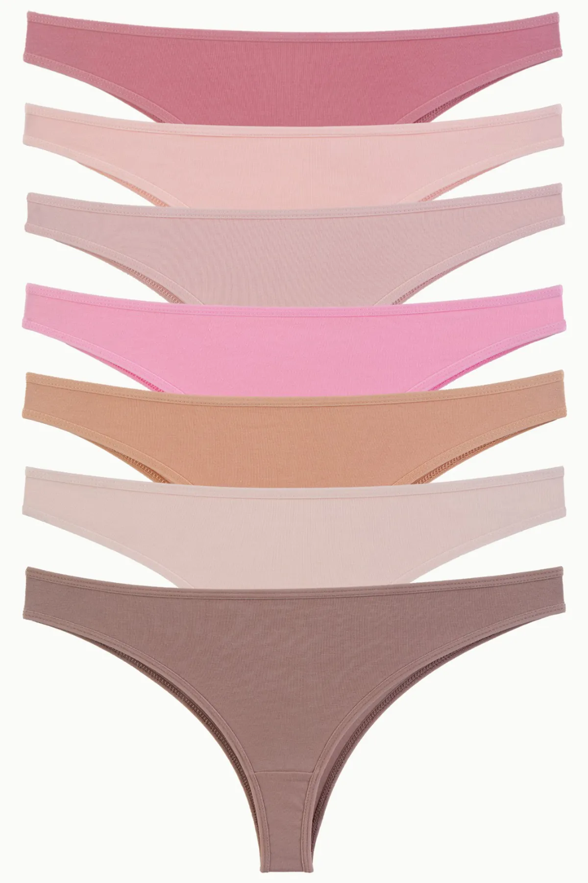 Nicoletta  Damenhöschen 7er-Pack Lycra Brazillian Stone