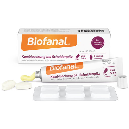 BIOFANAL Kombipackung b.Scheidenpilz Vagtab. Salbe  1 P  Kombipackung