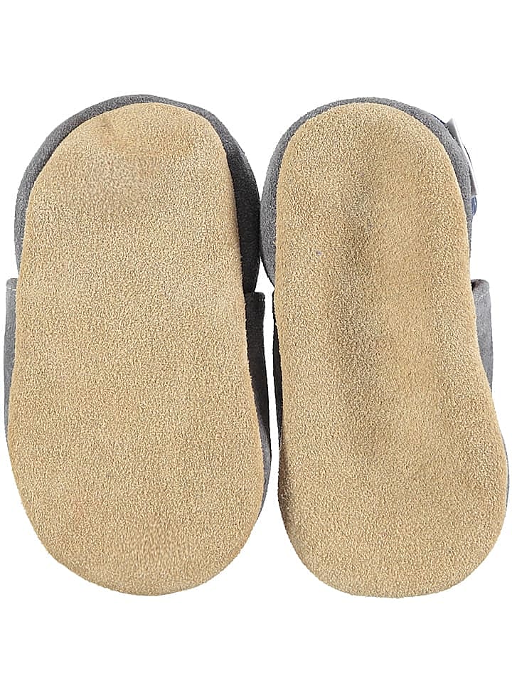 lamino Leder-Krabbelschuhe in Grau günstig kaufen 22/23