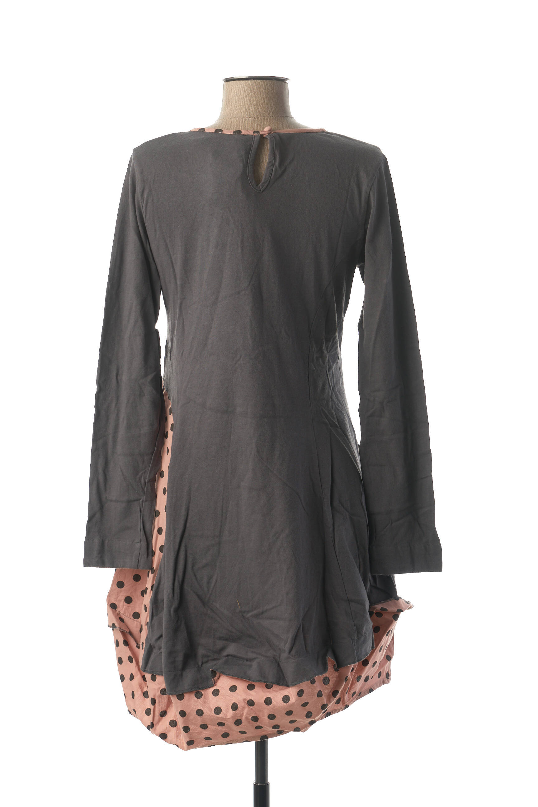 Rhum Raisin Tuniquemanchelongue Femme couleur rose