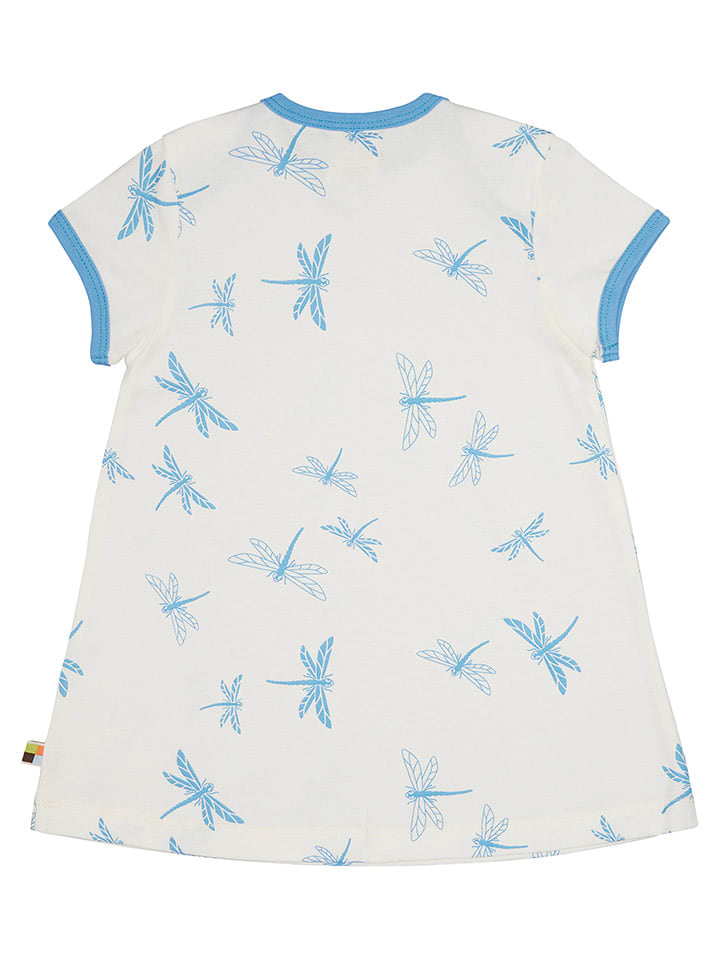 loud   proud Kleid in Weiß/ Hellblau günstig kaufen