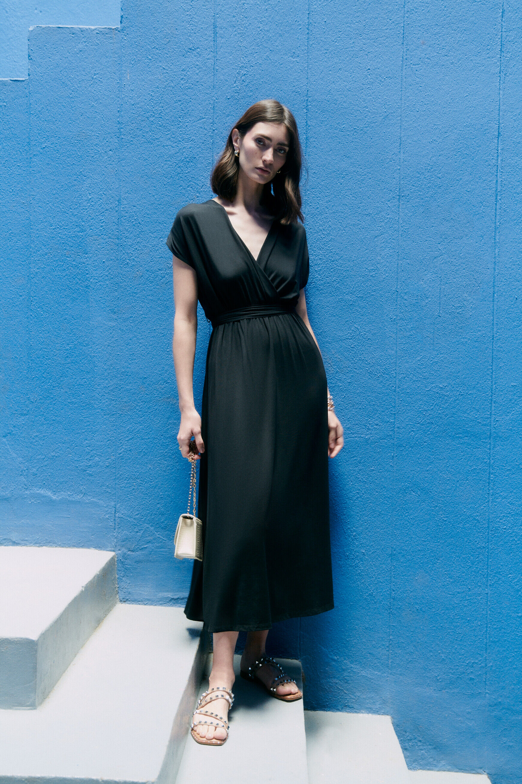 Robe rwendy noir femme