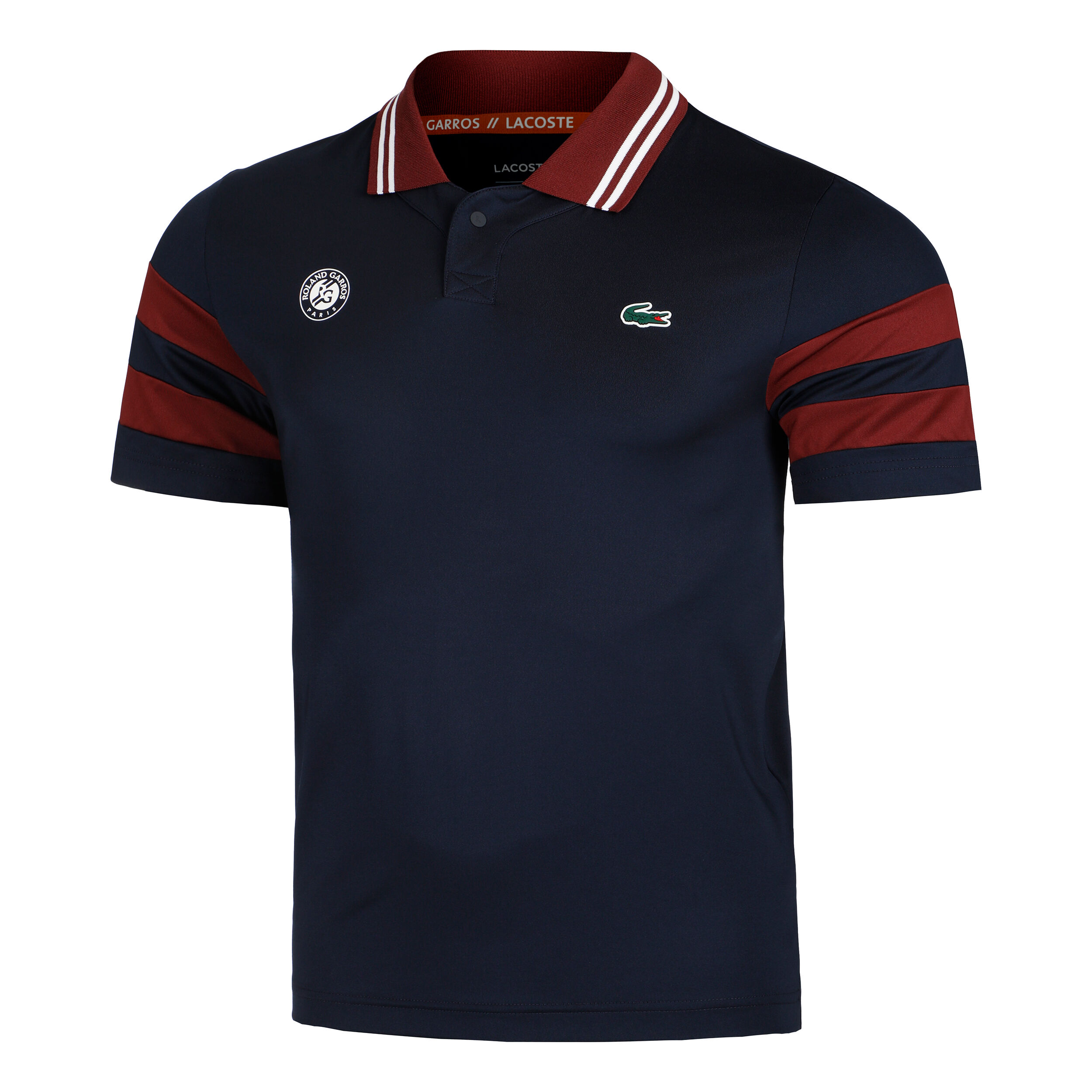 Polo Herren - Dunkelblau, Dunkelrot