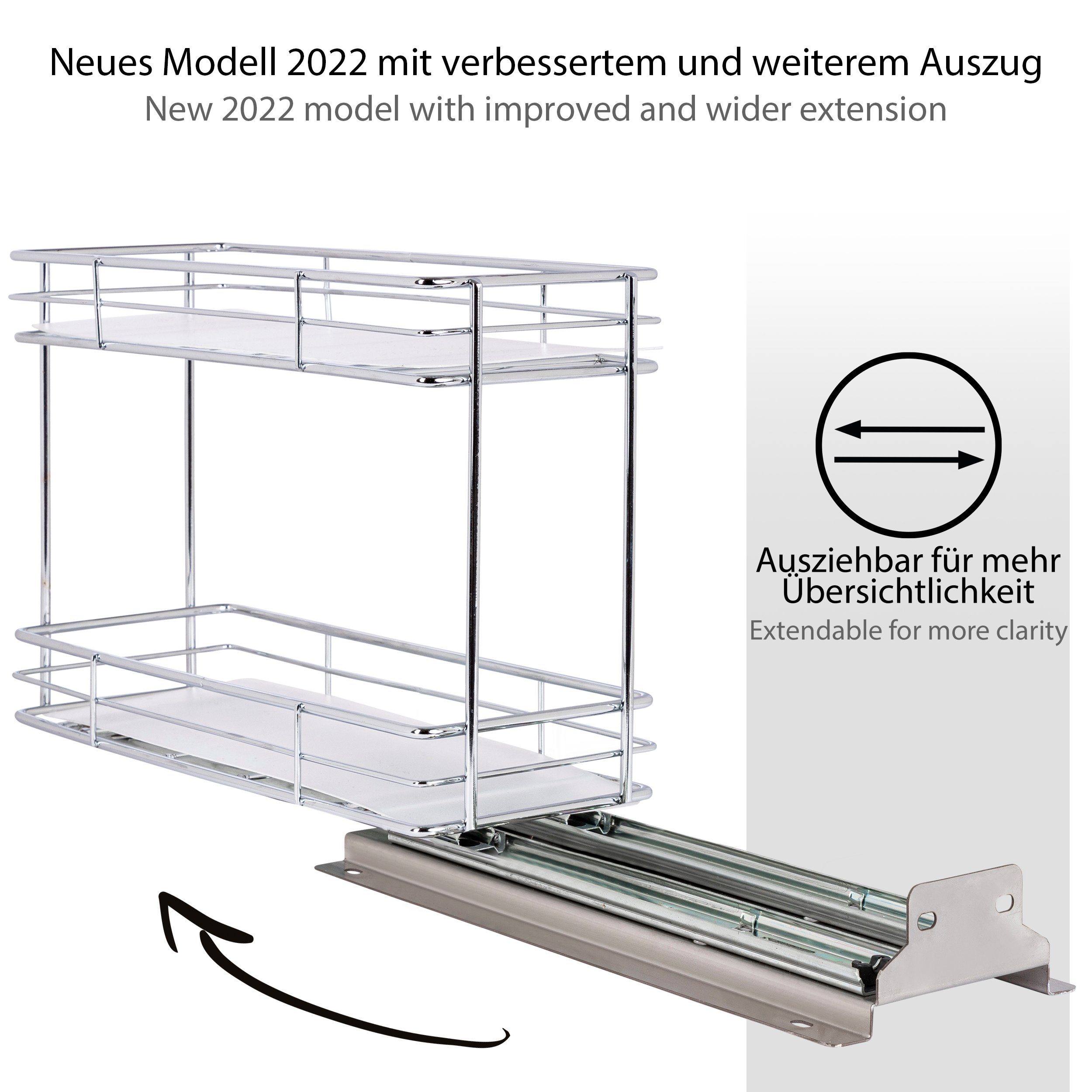ONVAYA Gewürzregal Gewürzregal ausziehbar, Gewürzständer aus Edelstahl