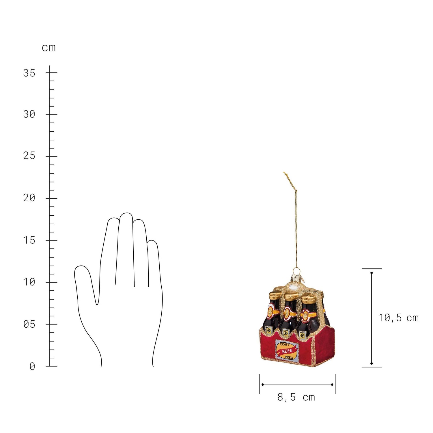 HANG ON Anhänger 6-Pack Bier
