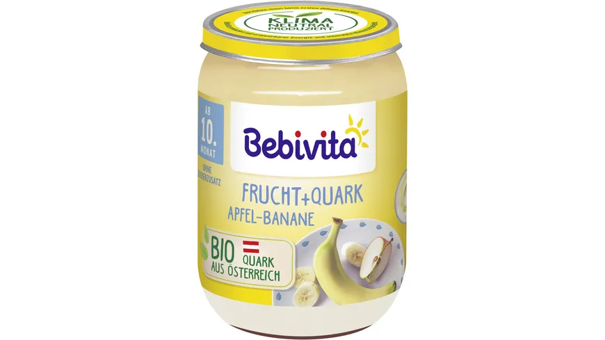Bebivita Frucht und Joghurt / Quark DUO Apfel-Banane/Quark 190 g