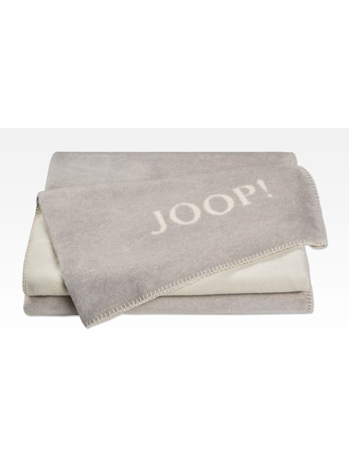 JOOP! JOOP! UNI-DOUBLEFACE Wohndecke 150x200 cm, Rauch-Ecru günstig kaufen 150 x 200 cm